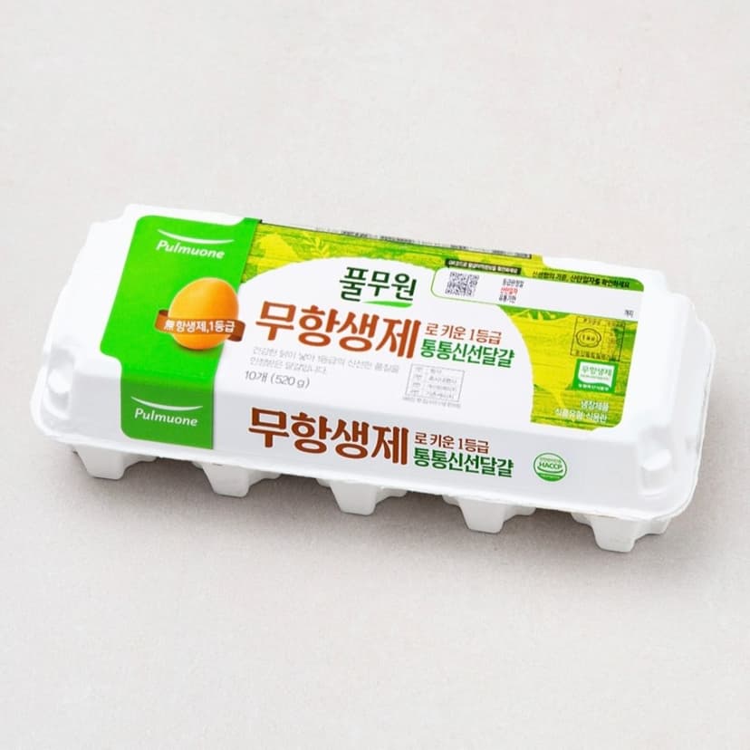 무항생제 유정란 10구/(깻잎포함)